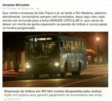 (Reprodução postagem perfil da Amanda/Facebook)