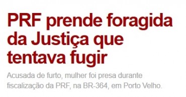 Só faltou a linha fina: "Em fuga"