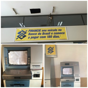 Com um lucro líquido de R$ 3,062 bilhões no terceiro trimestre de 2015, o Bando do Brasil deixa seus clientes na mão. Em cima, agência Mamoré - Porto Velho; embaixo , Tiradentes - MG