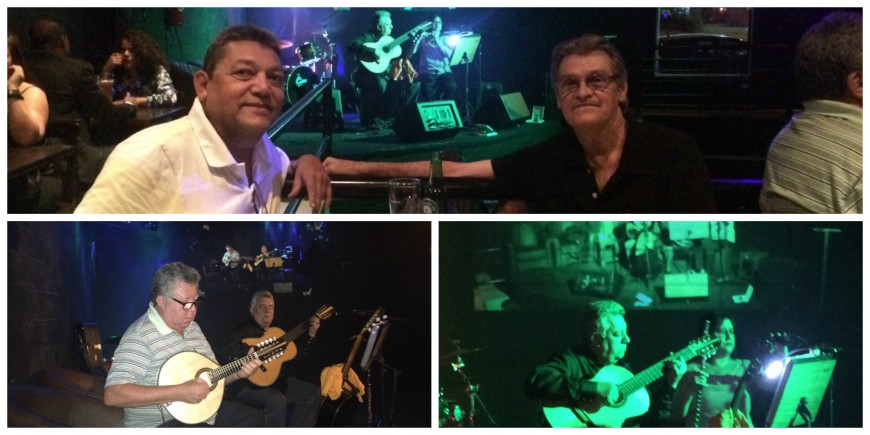 O artista, Selmo Vasconcelos (foto Machado); Lito Casara e Nico Sete Cordas
